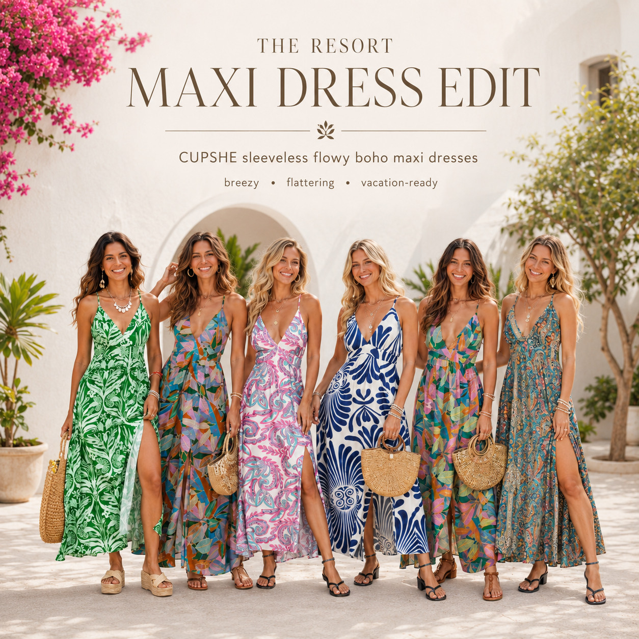 @Cupshe Summer Chic | V Neck Spaghetti Strap Floral Boho Maxi Dress ☀️

The Resort Maxi Dress Edit

CUPSHE sleeveless flowy boho maxi dresses that are made for beach vacations, resort dinners, sunny getaways, cruises, brunch plans, and summer nights when you want to look effortless but still dressed up.

I did the digging for you and pulled the maxi dresses that give that easy resort-ready look without feeling overdone. 

The spaghetti straps, flowy silhouette, breezy fit, and bold boho prints make these feel flattering, feminine, and perfect for warm-weather styling.

These are the kind of dresses that can go from beach day to dinner with one quick accessory switch. 

Wear with flat sandals and a straw tote for daytime, or style with heels, gold jewelry, a woven clutch, and soft waves for vacation dinners, summer parties, or casual wedding guest moments.

Perfect if you need a dress that works for multiple occasions — beach vacation dress, resort wear dress, cruise outfit, brunch dress, tropical getaway dress, summer party dress, casual wedding guest dress, date night dress, or an easy maxi you can pack and rewear all trip.

Style notes:
CUPSHE maxi dress, Amazon vacation dress, sleeveless maxi dress, spaghetti strap maxi dress, flowy boho dress, beach vacation outfit, resort wear dress, cruise outfit, tropical vacation dress, summer sundress, brunch dress, casual wedding guest dress, vacation dinner outfit, colorful maxi dress, packable vacation finds, Amazon fashion finds, breezy summer outfits.

🌴 Breezy, flattering & vacation-ready

↓ Everything is linked!

#LTKActive #LTKSaleAlert #LTKTravel
