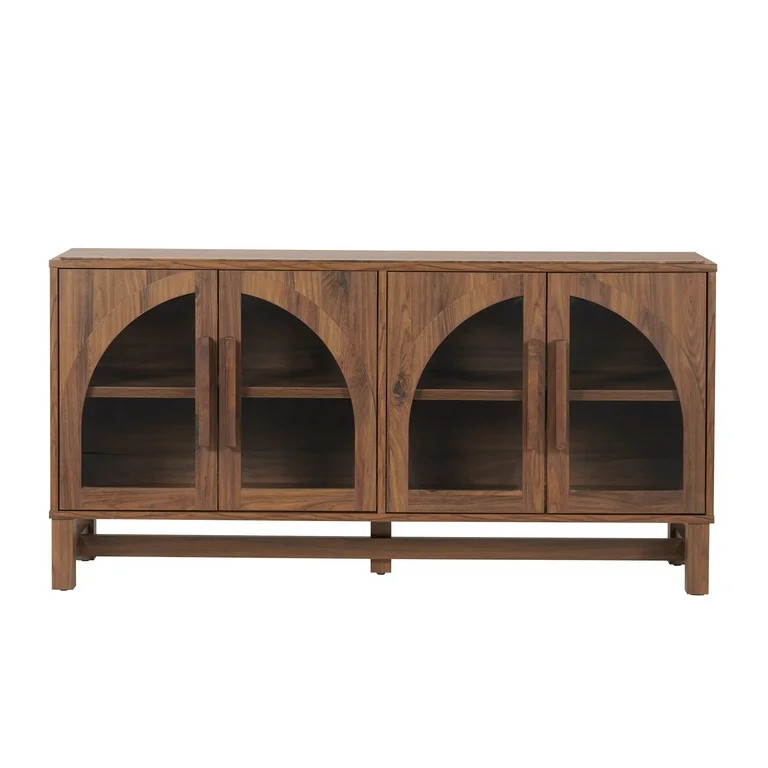 Better Homes & Gardens Juliet Arc TV Stand, Walnut | Walmart (US)