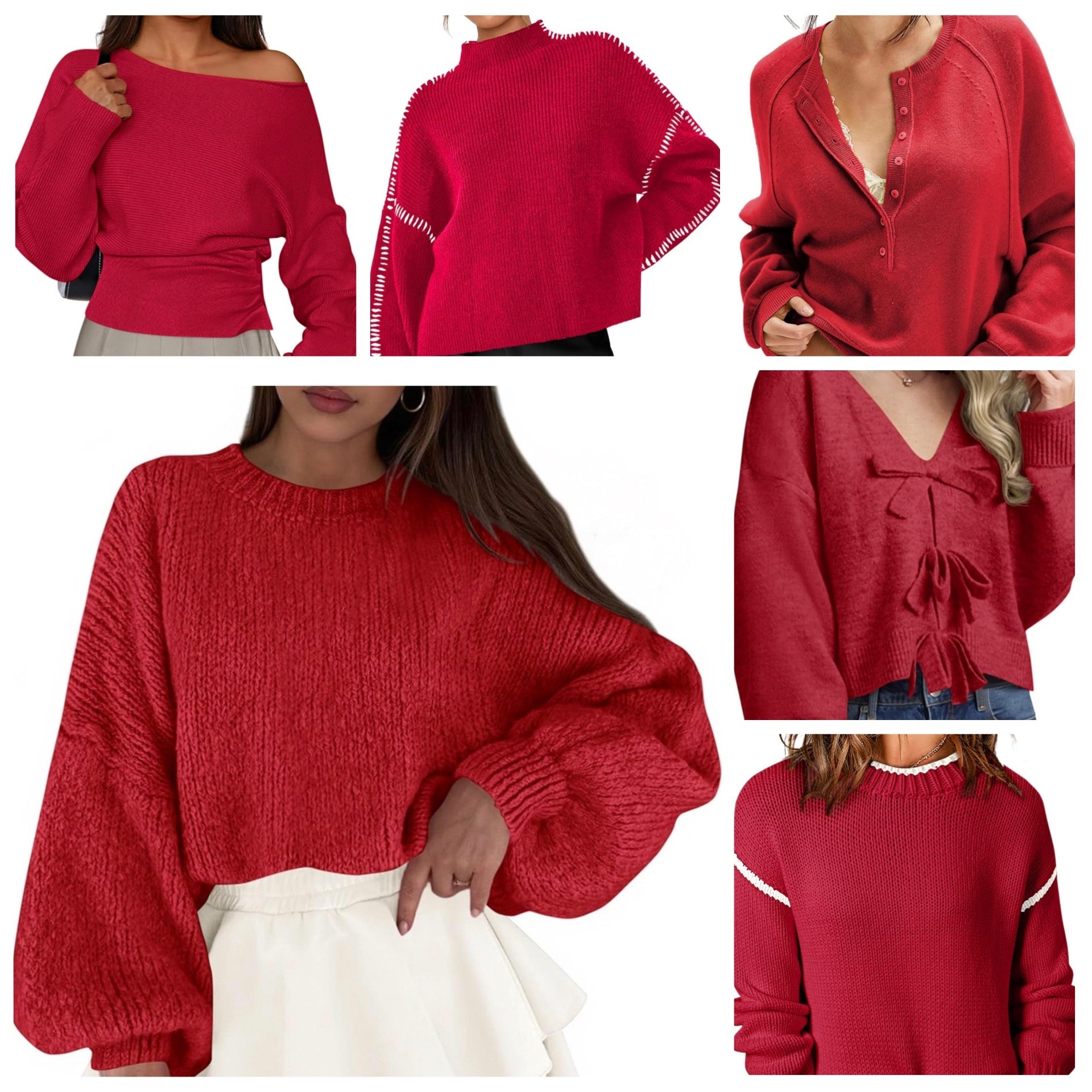 Linking up 6 red Amazon sweater options that are perfect for Valentine’s Day ❤️ Whether you’re dressing it up for date night or keeping it cozy and casual, red just hits different this time of year. Which one is your favorite?

#ValentinesStyle #RedSweaterSeason #LTKFinds #ValentinesOutfits #CozyChic

#LTKmomlife #LTKValentine #LTKOver40