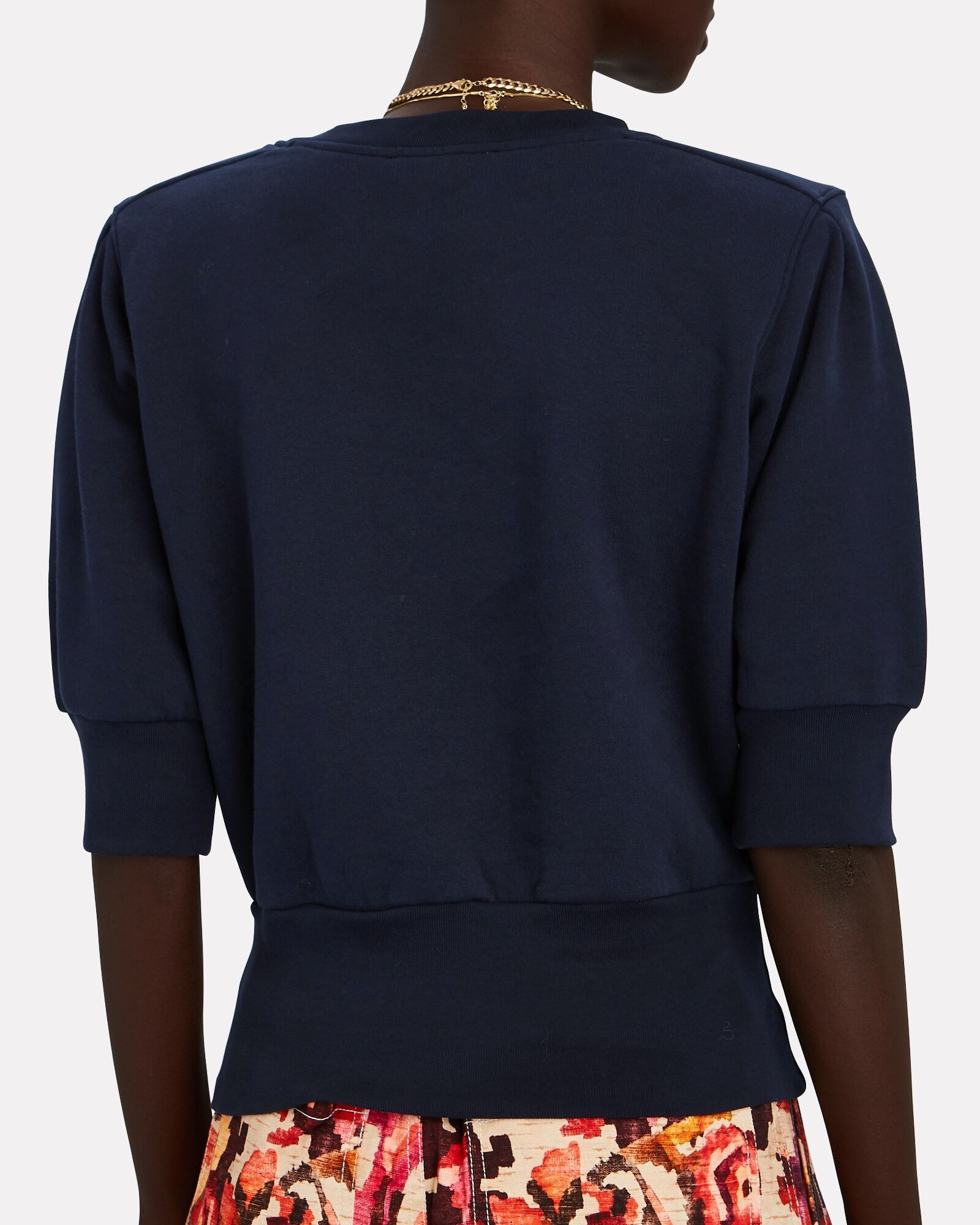 Strong Shoulder Puff Sleeve Sweatshirt | INTERMIX