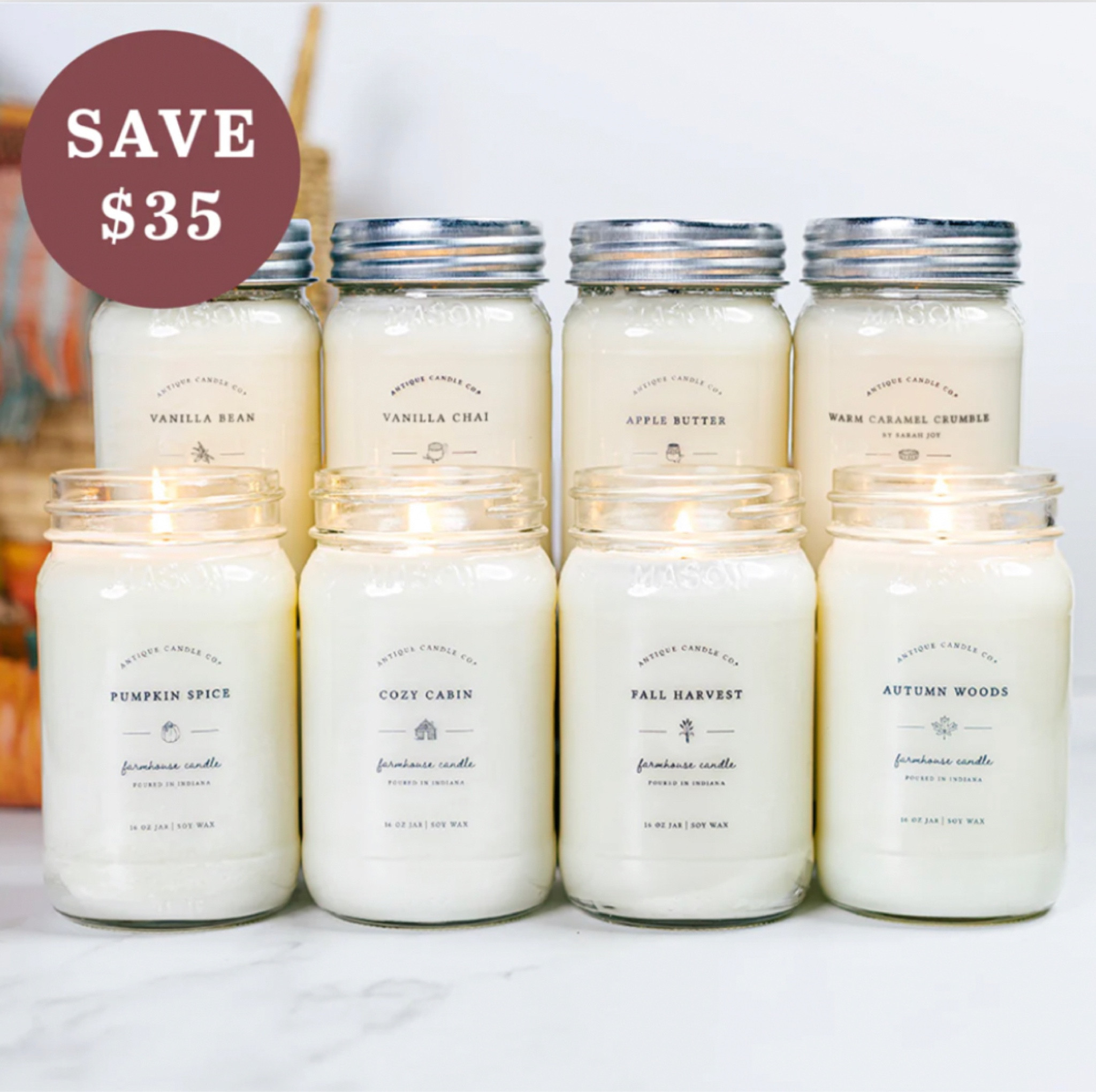 Fall is right around the corner, and if you know myself or Mat well… you know we LOVE candles ❤️‍🔥 and I love that these are on sale even more 😍

#LTKSeasonal #LTKhome #LTKSale