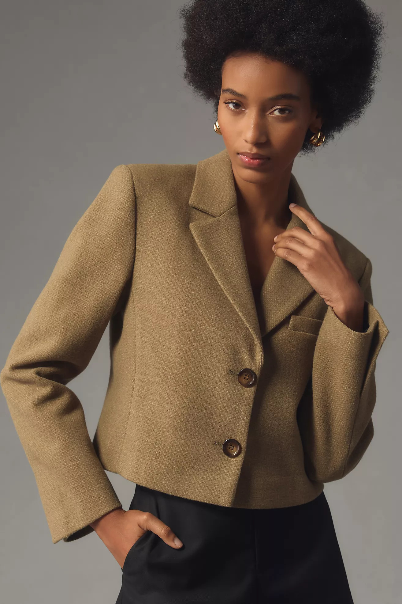 By Anthropologie Cropped Blazer | Anthropologie (US)