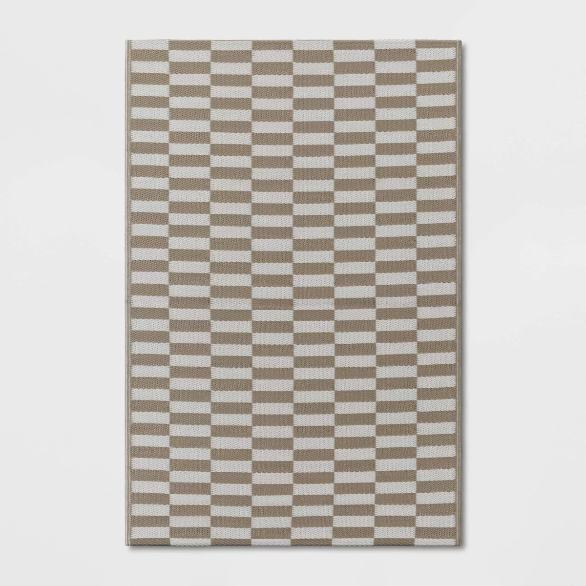 Broken Stripe Ancient Stone Rectangular Loomed Indoor Outdoor Accent Rug Tan - Room Essentials™ | Target