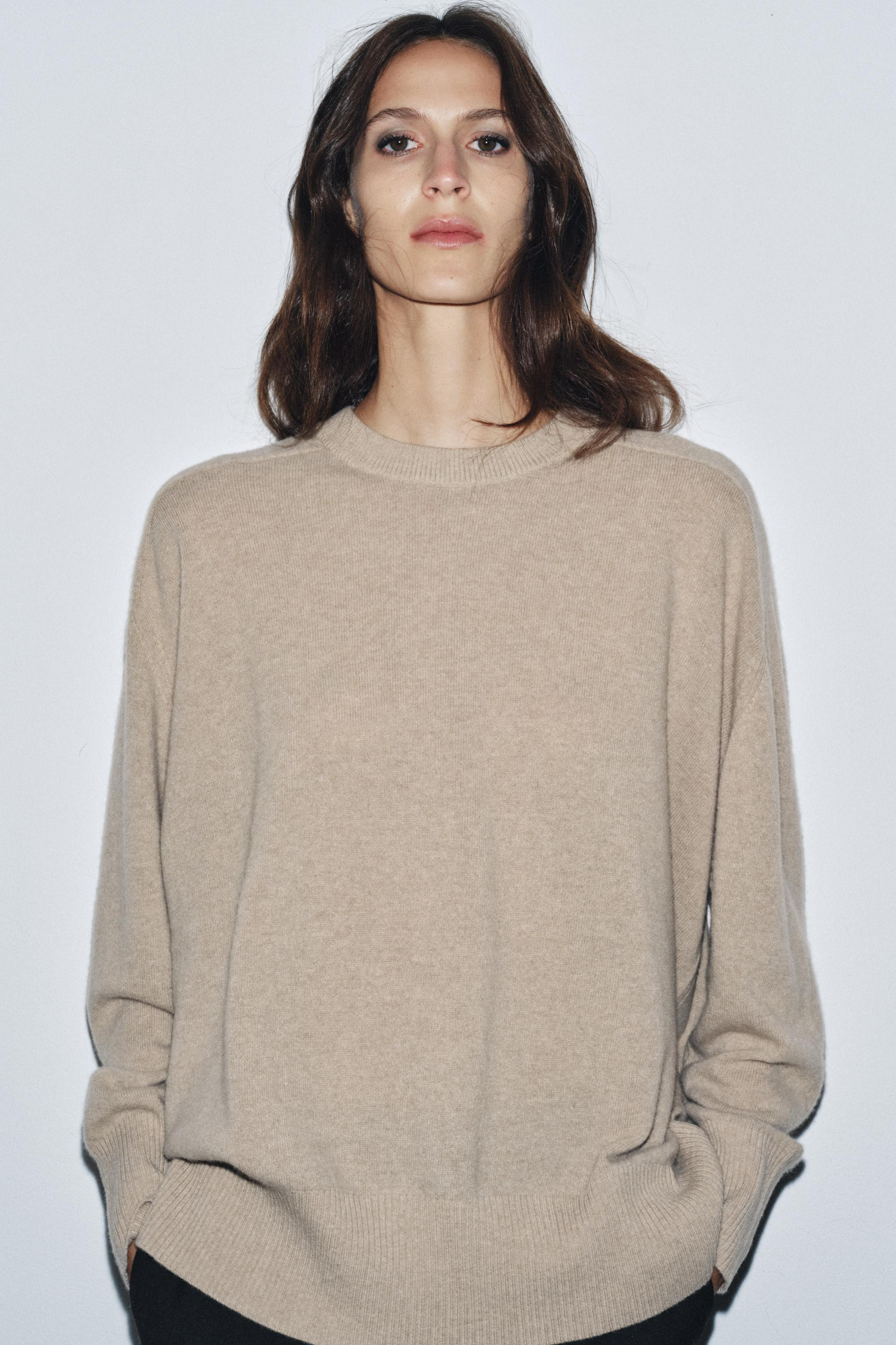 100% WOOL OVERSIZE JUMPER | Zara UK