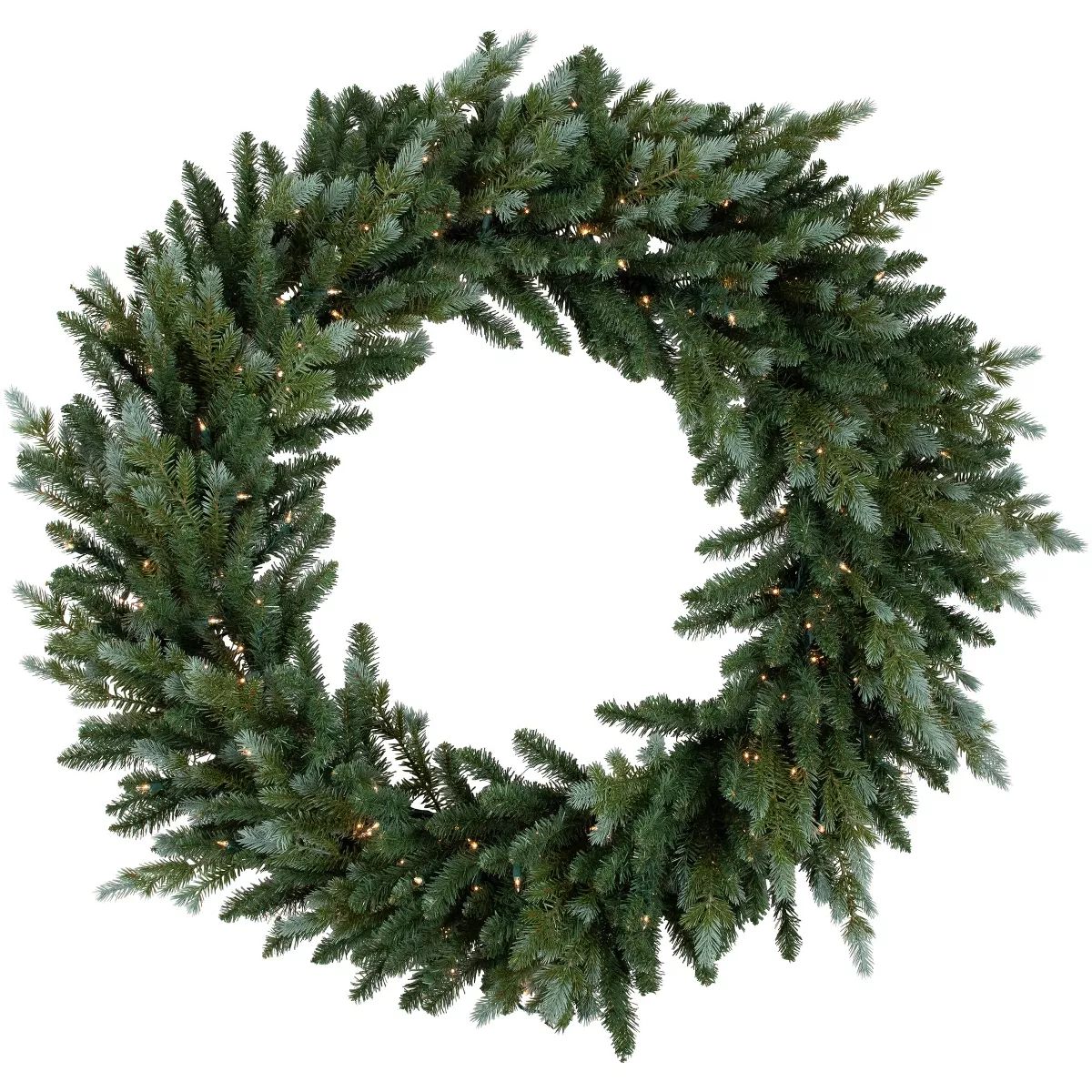 Northlight Pre-Lit Blue Spruce Artificial Christmas Wreath, 48-Inch, Clear Lights | Target