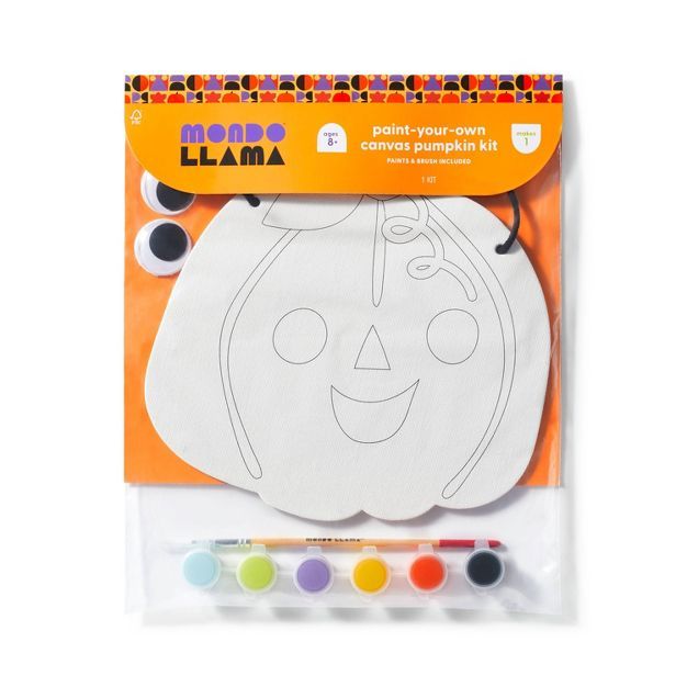 Paint-Your-Own Shaped Canvas Kit with Googly Eyes - Mondo Llama™ | Target
