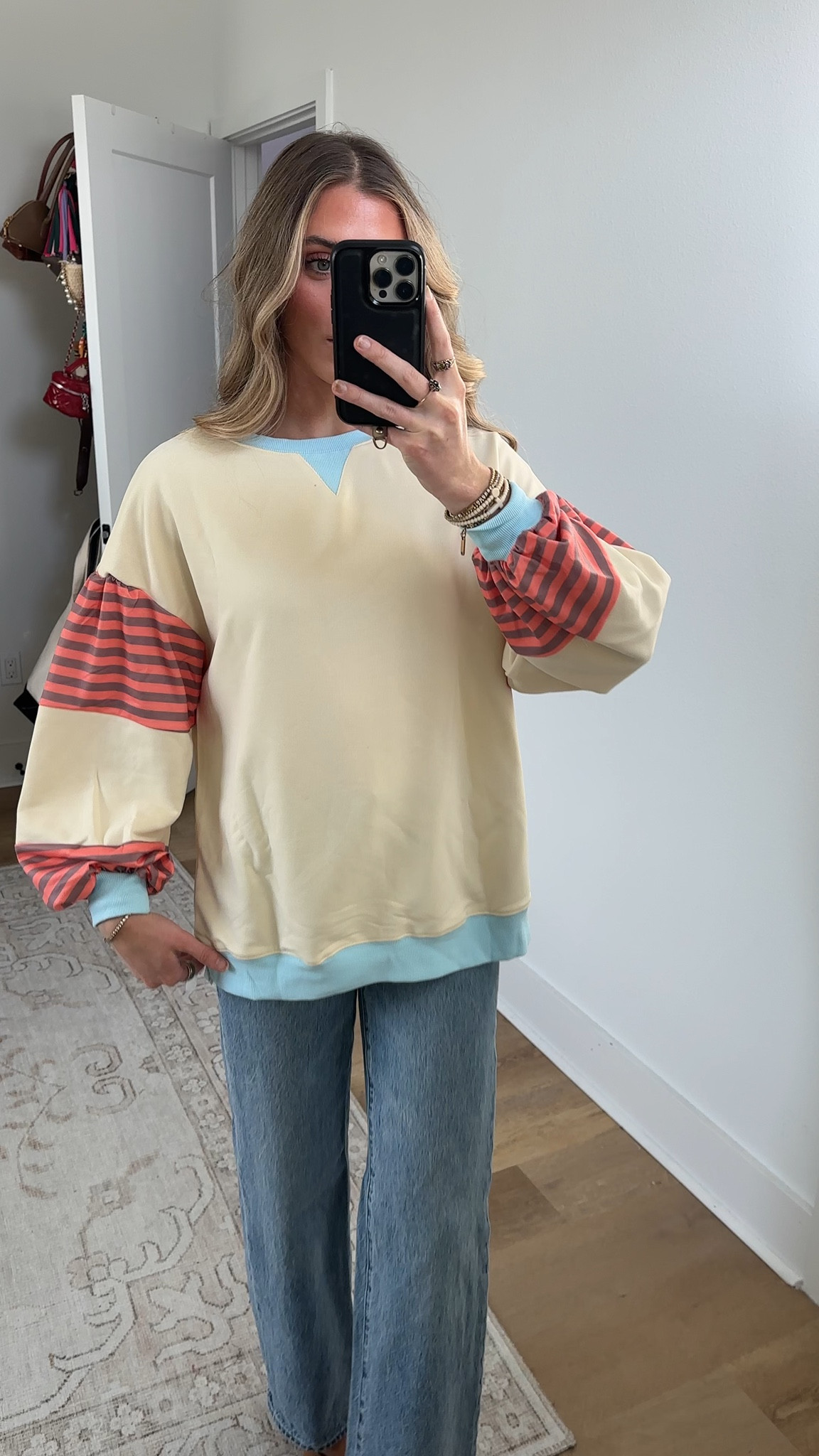 Amazon size small Fisoew Womens Color Block Oversized Sweatshirt Casual Lantern Long Sleeve Crewneck Striped Pullover Tops Fall Outfits

#freepeople #lookforless #affordablefashion #budgetfriendly #budgetfashion #freepeopleinspired #freepeopledupes #amazon #amzonfinds #amazonmusthaves #amazonvirtualtryon #amazonfavorites #amazonfashion #founditonamazon #founditonamazonfashion amazon haul, amazon clothing haul, affordable fashion, clothing haul, fall clothing haul, fall fashion, fall trends, winter clothing haul, amazon fashion, amazon finds, amazon fashion 2026. 

#LTKSeasonal #LTKootd #LTKSaleAlert