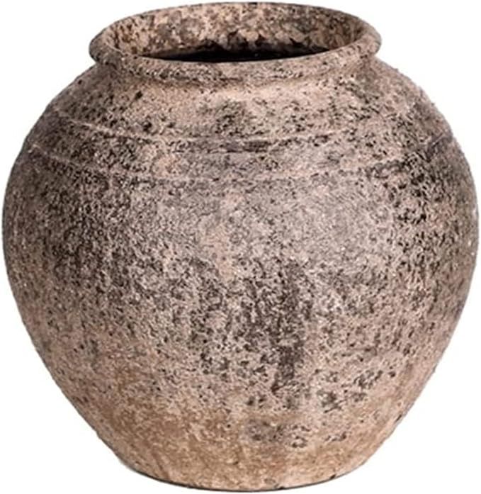 HH-CC Sculpture Vase Vase Ceramic Handmade Retro Style Flower Vases Pottery Creative Dried Table ... | Amazon (US)