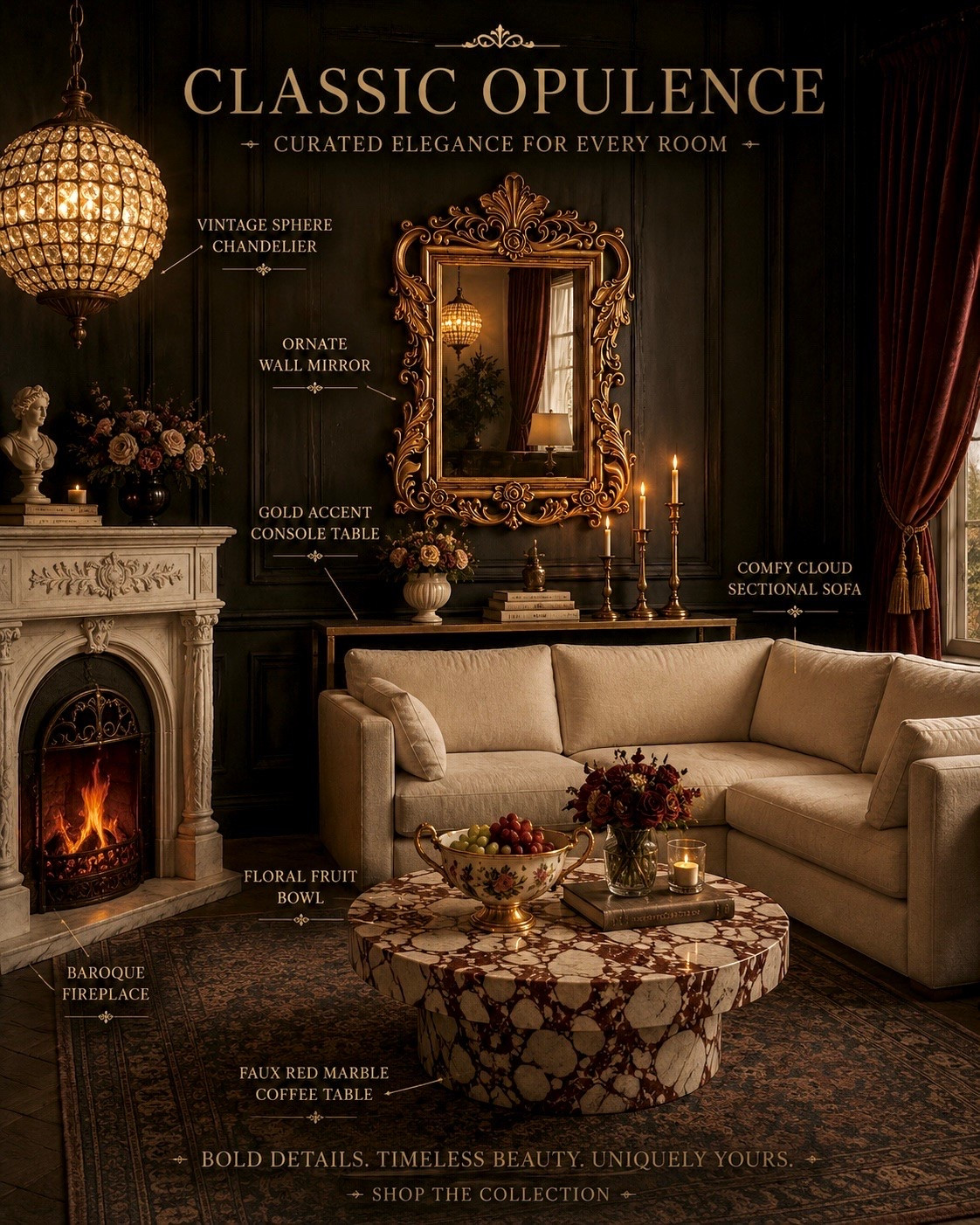 Create a home that feels rich in character, not clutter.

From ornate mirrors and vintage-inspired chandeliers to statement marble tables and timeless fireplace styling, these elegant Amazon finds bring old-world luxury into everyday living. Curated pieces, warm lighting, and classic details never go out of style.

Which piece would you add to your home first?

#AmazonFinds #LuxuryHomeDecor #ClassicInteriors #TimelessDesign #TraditionalDecor #ElegantHome #VintageInspired #AmazonHome #HomeDecorIdeas #InteriorStyling #OldMoneyAesthetic #LivingRoomInspo #CollectedHome #HomeInspiration #callsigndesign