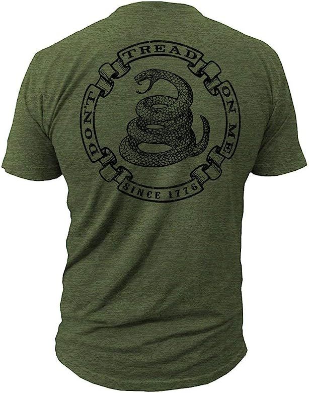 Don't Tread On Me - Militia - Men's T-Shirt DTOM Clothing | Amazon (US)