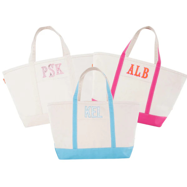 Embroidered Canvas Tote with Applique | Sprinkled With Pink