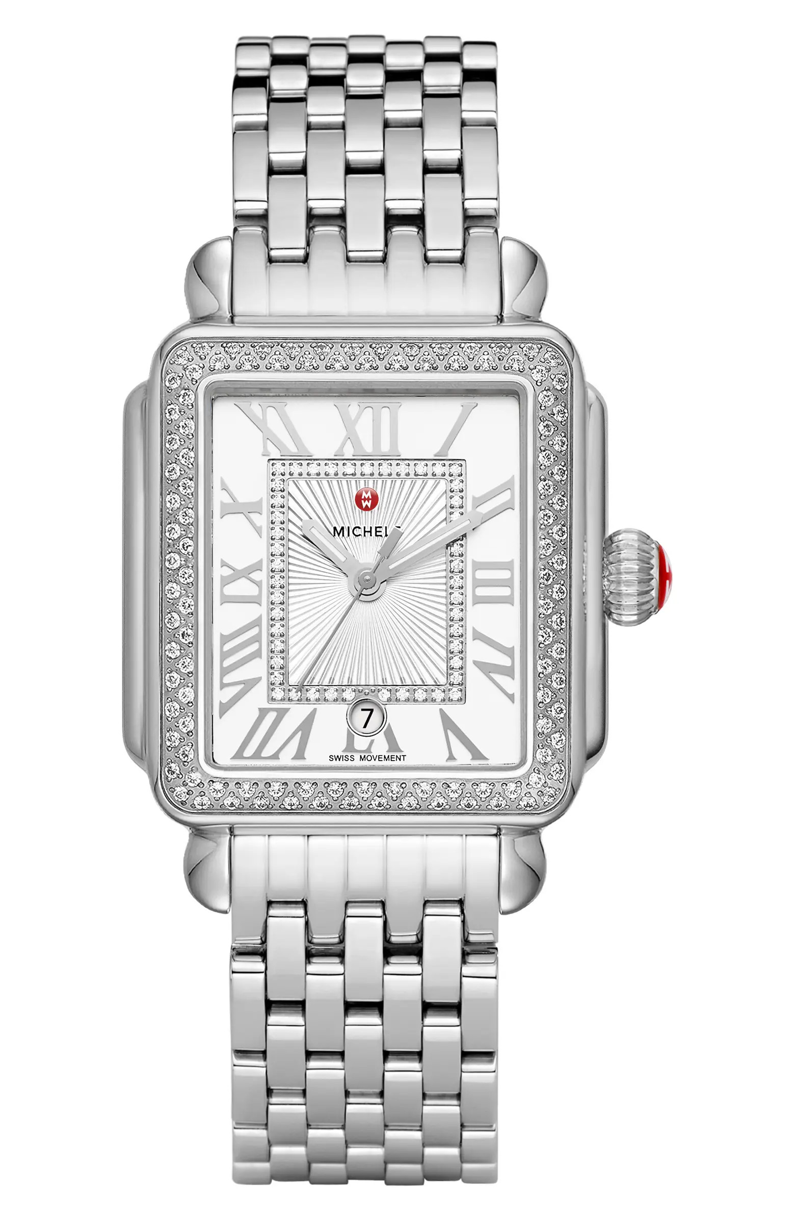 MICHELE Deco Madison Diamond Bracelet Watch, 33mm | Nordstrom | Nordstrom