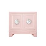 Hayes Small Cabinet with Maggie Floral Hardware | Lo Home by Lauren Haskell Designs