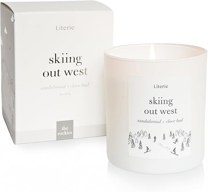 Literie NYC Inspired Scented Candle: Skiing Out West - Sandalwood & Clove Bud Scent, 9oz, 50 Hour... | Amazon (US)
