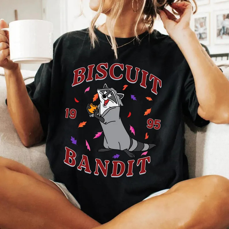 Disney Pocahontas Meeko Biscuit Bandit 1995 Comfort Colors Shirt, Meeko Raccoon Funny Disney T-sh... | Etsy (US)