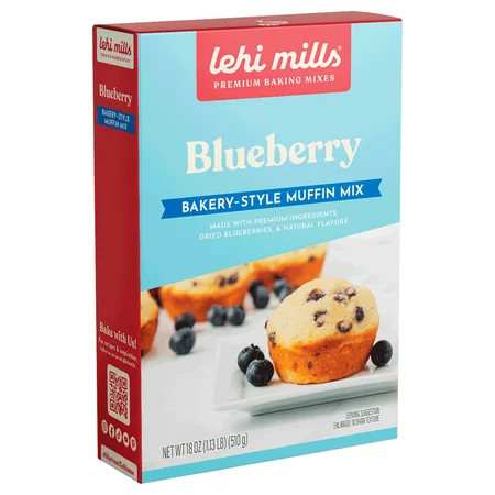 Lehi Roller Mills Blueberry Muffin Mix 18 oz Box | Walmart (US)
