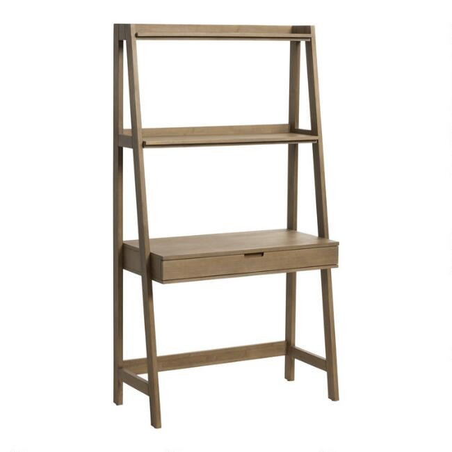 Mid Century Modular Elias Desk with Shelf | World Market