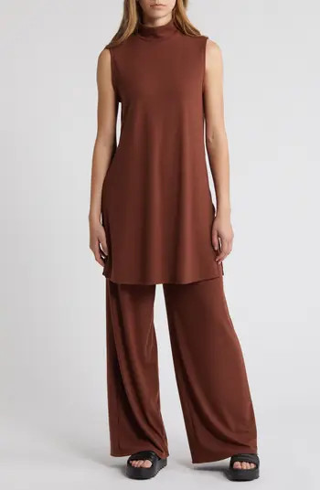 Dressed in Lala Gigi Rib Sleeveless Top & Wide Leg Pants | Nordstrom | Nordstrom
