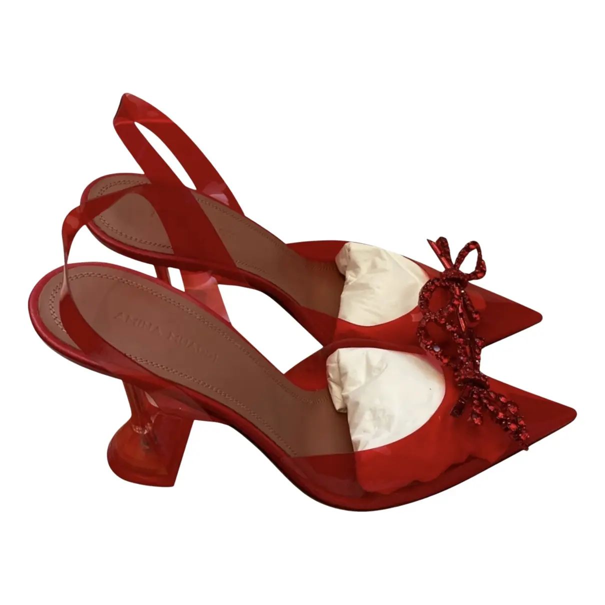 AMINA MUADDIRosie heels39EUNever wornRed, Plastic$2,196.29$1,211.75Use code COLLECTIVE15 for 15% ... | Vestiaire Collective (Global)