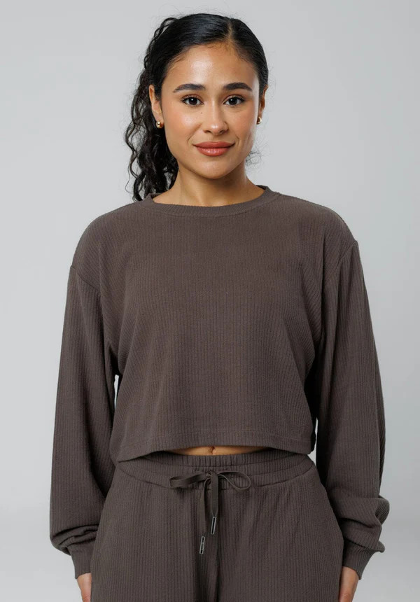 CozyRib™ Daydream Pullover Umber | Paragon Fitwear