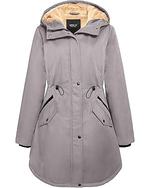 Orolay Women's Thicken Fleece Lined Parka Winter Coat Hooded Jacket with Pockets | Amazon (US)