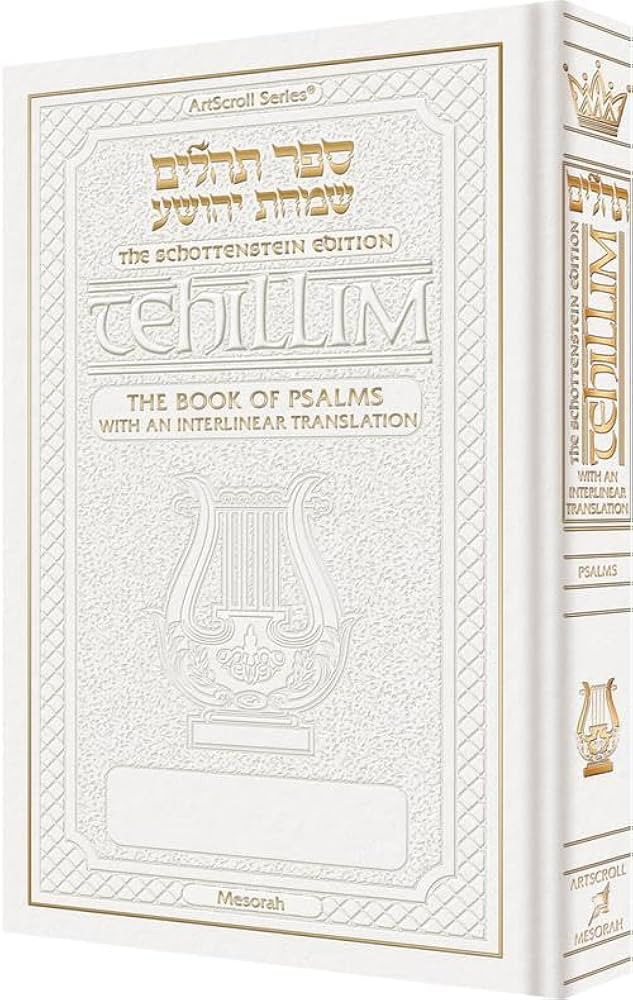 Interlinear Tehillim / Psalms Pocket Size, Hard Cover The Schottenstein edition - White Cover The... | Amazon (CA)