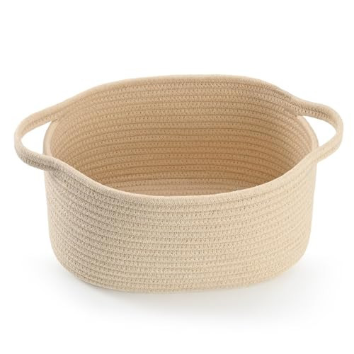 Happyiren Cute Woven Gift Basket – Beige Empty Gift Basket for Nursery, Baby Shower Gifts, Birthday, Wedding, Boo Baskets for Christmas Thanksgiving, Decorative Storage Bin for Toys, Diapers, Books | Amazon (US)