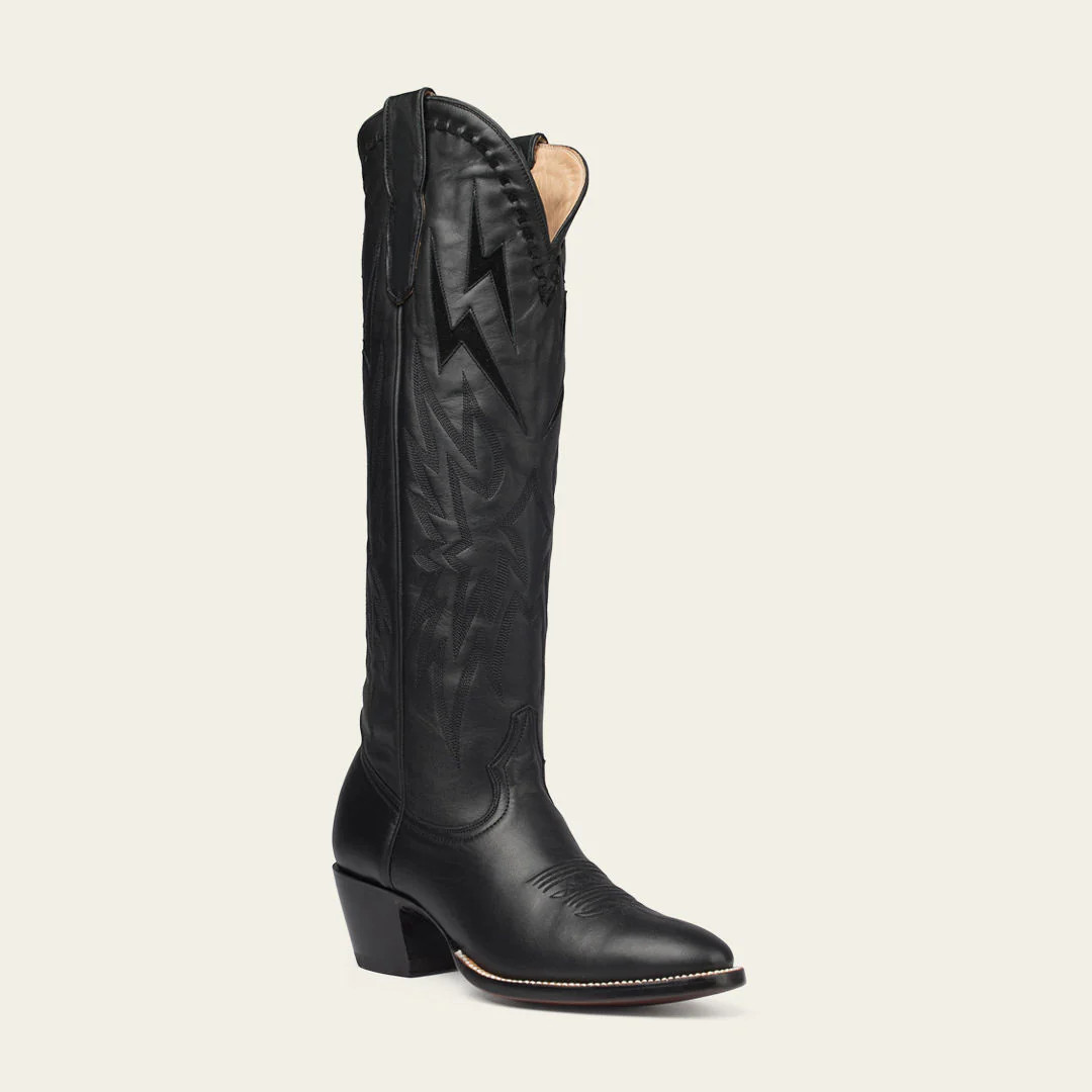 The Lightning Boot Black and Black Suede | CITY Boots