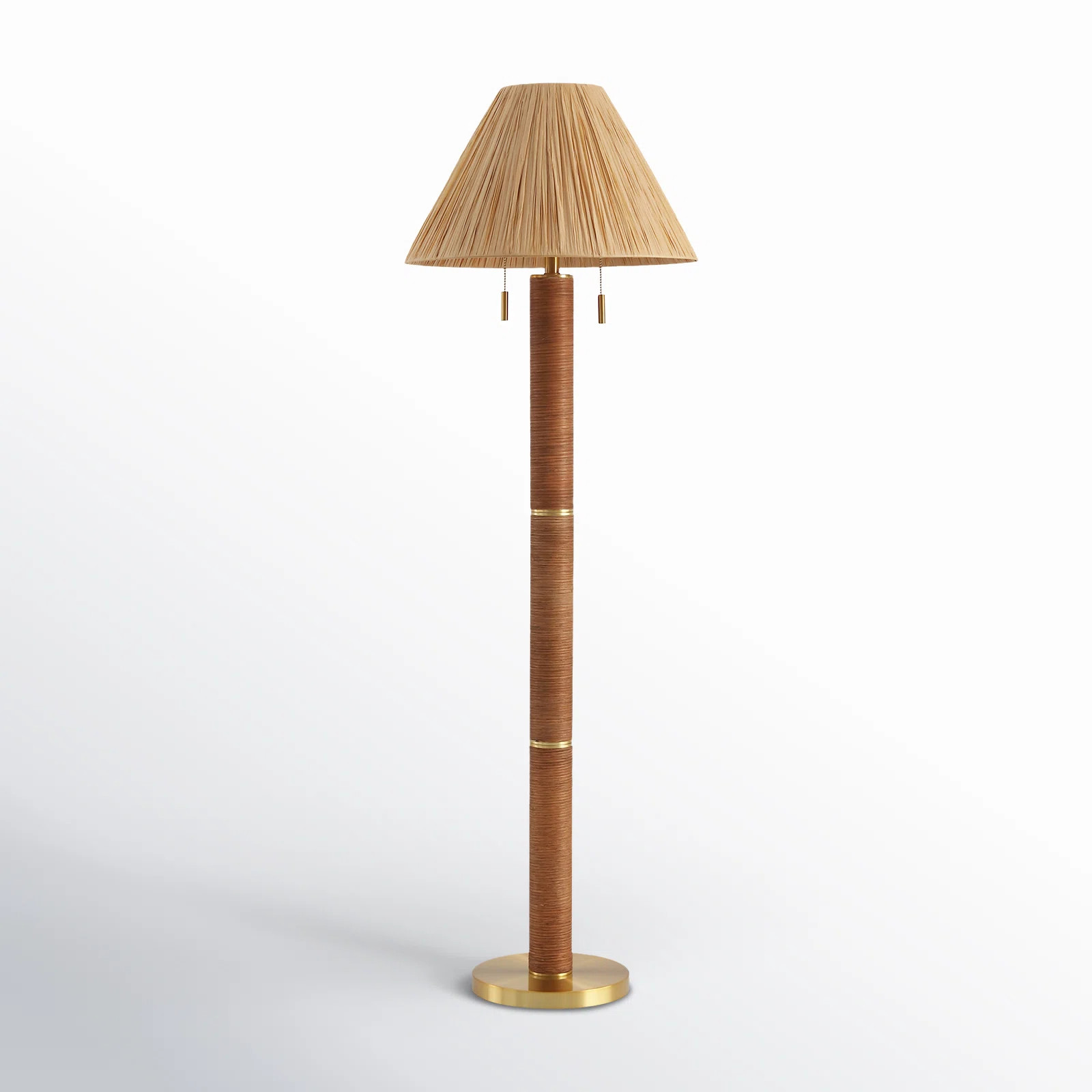 Mirren 62 inch Paper Metal Floor Lamp | Wayfair North America