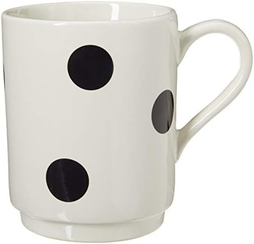 KATE SPADE Deco Dot Mug, 0.75 LB, White | Amazon (US)