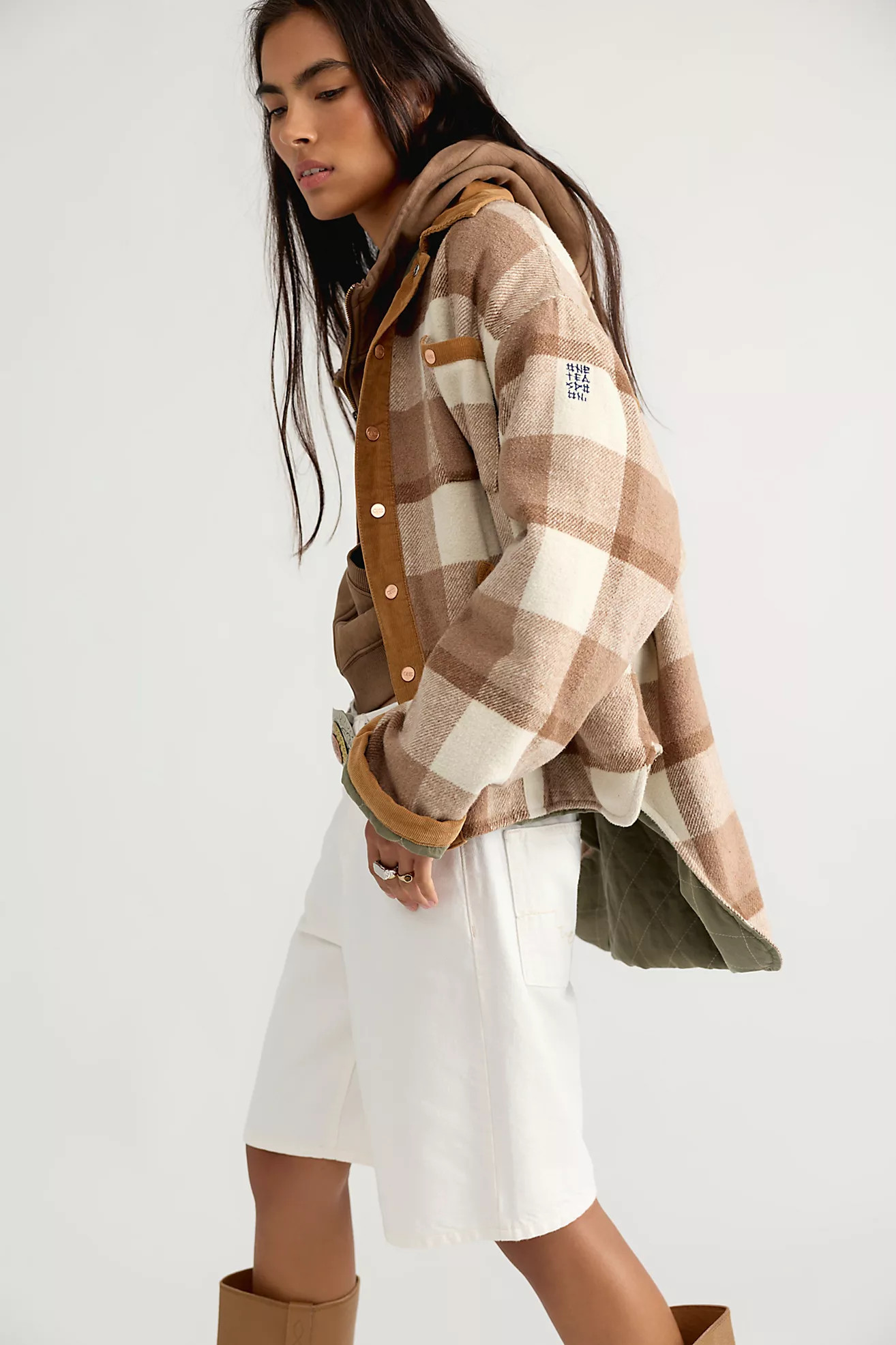 OneTeaspoon Check Padded Jacket | Free People (UK)