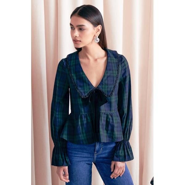 Yule Holiday Plaid Top | South Moon Under