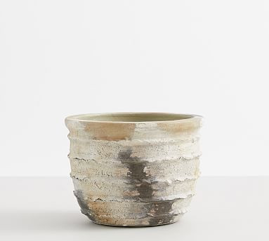 Artisan Hand Painted Terra Cotta Cachepot - 7.75"diam. | Pottery Barn (US)