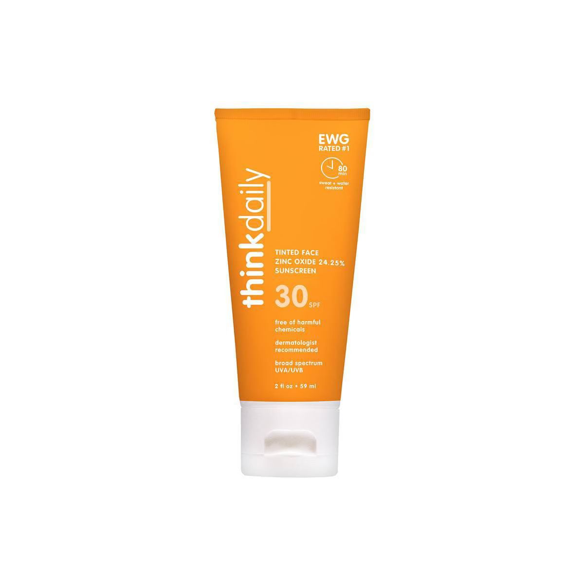 thinksport Mineral Sunscreen EveryDay Face - SPF 30 - 2 fl oz | Target