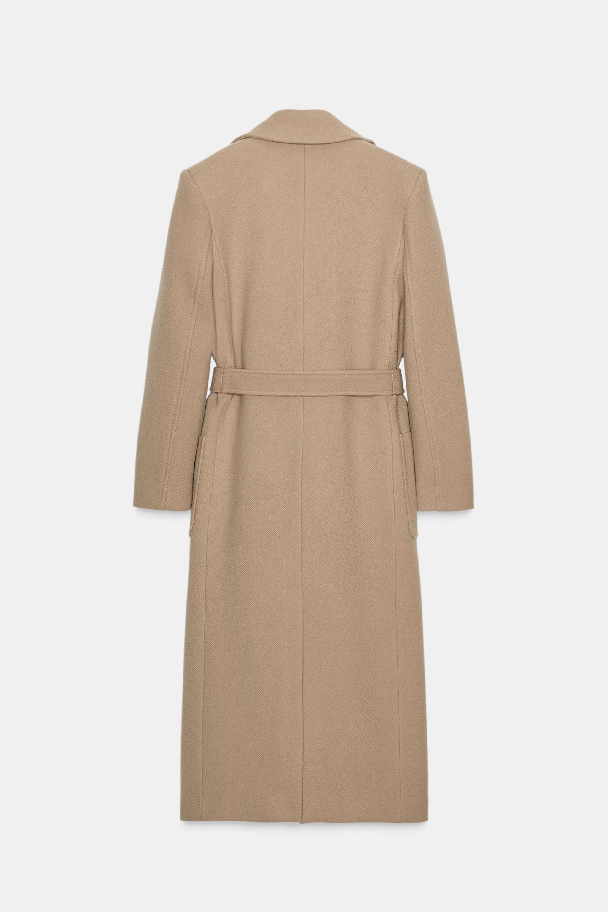 WOOL BLEND BELTED COAT ZW COLLECTION | Zara UK