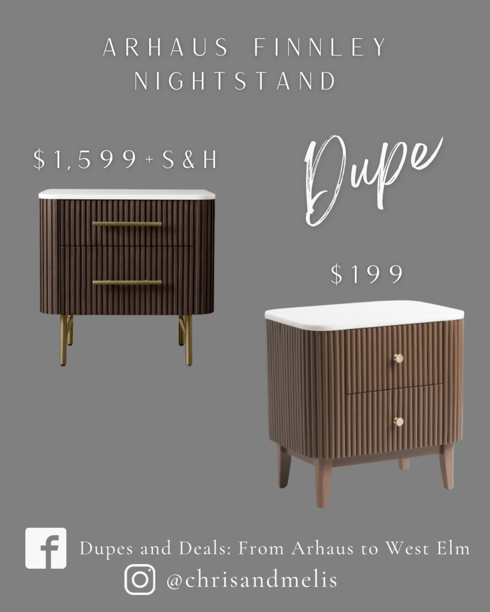 Our favorite dupe for the Arhaus Finnley nightstand was restocked!

#LTKsalealert #LTKhome