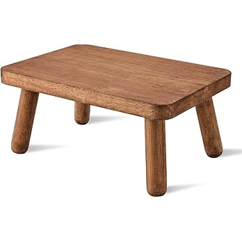 Wooden Step Stool Anti-Slip Step Stools for Adults Heavy Duty Stepping Stool Kitchen Step Stool f... | Amazon (US)