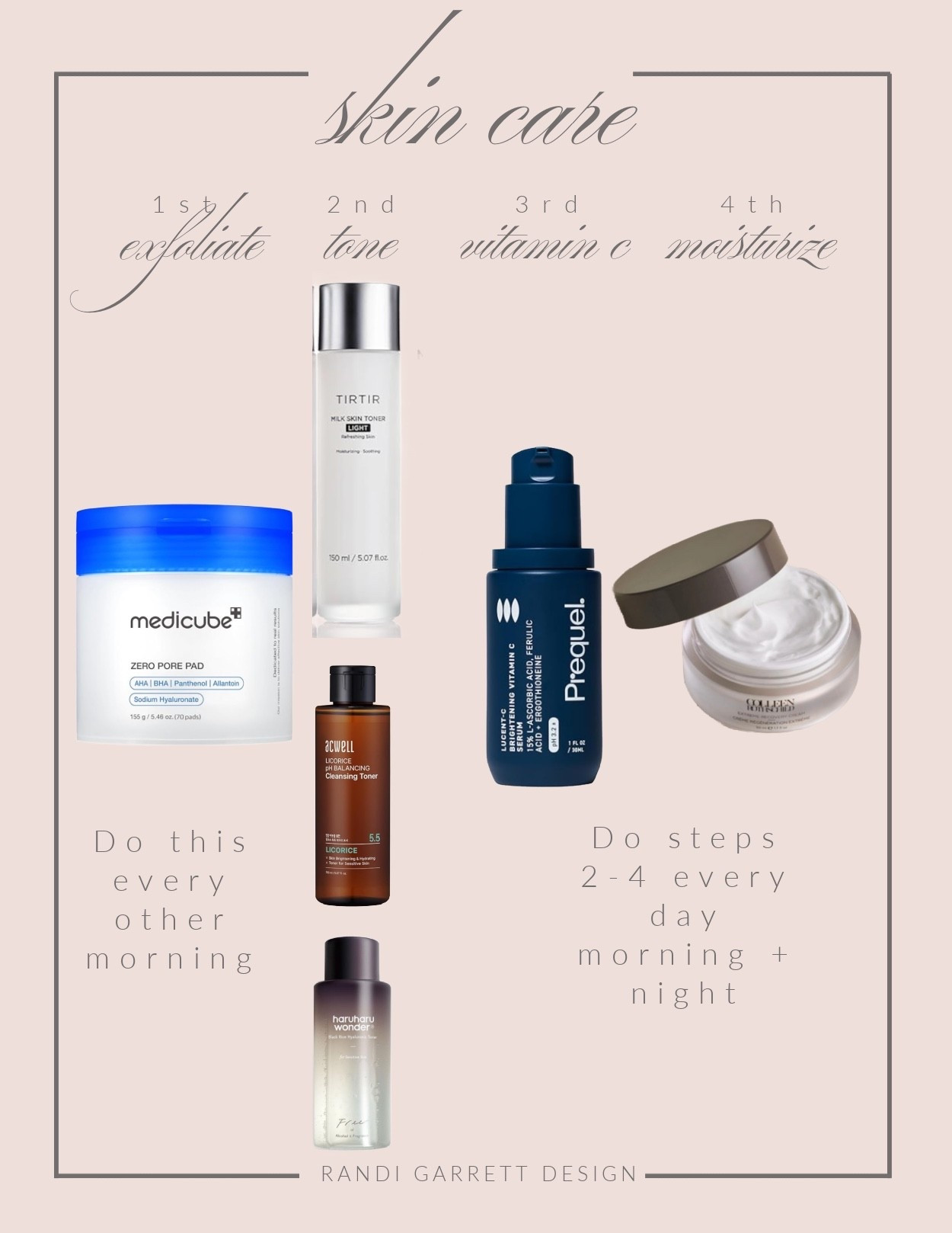 The order I use these fabulous skin care products. 

#LTKBeauty #LTKStyleTip #LTKFindsUnder50