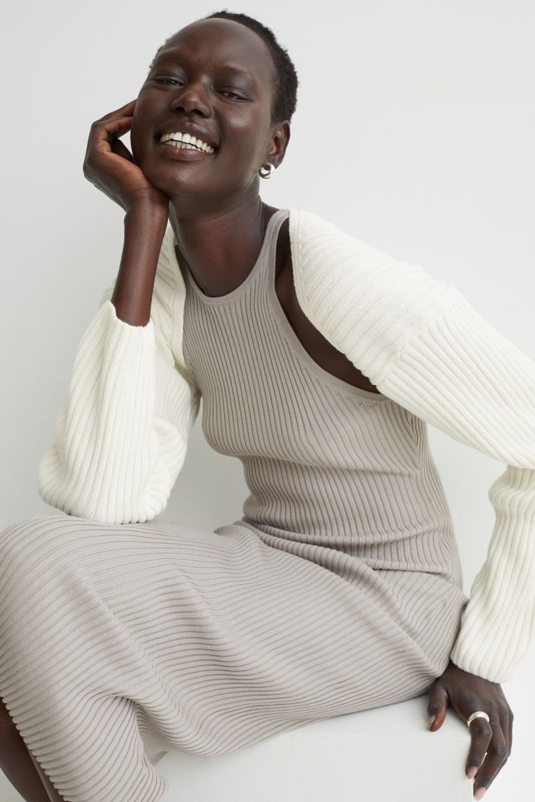 Rib-knit Bolero Sweater | H&M (US + CA)