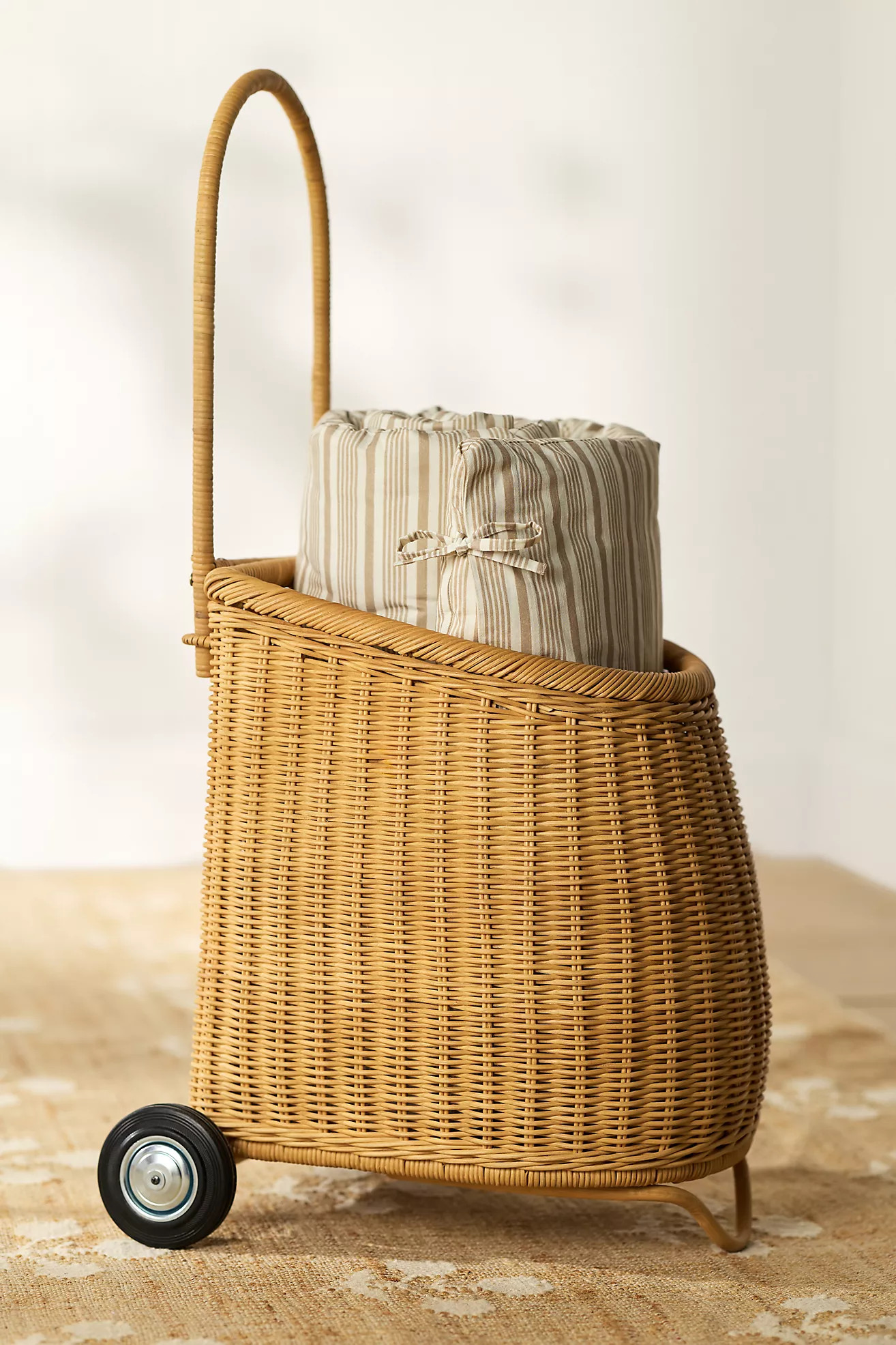 Woven Wicker Market Cart | Anthropologie (US)