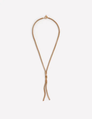 Boden Women's Knot Long Necklace in Metallic | Boden (US)
