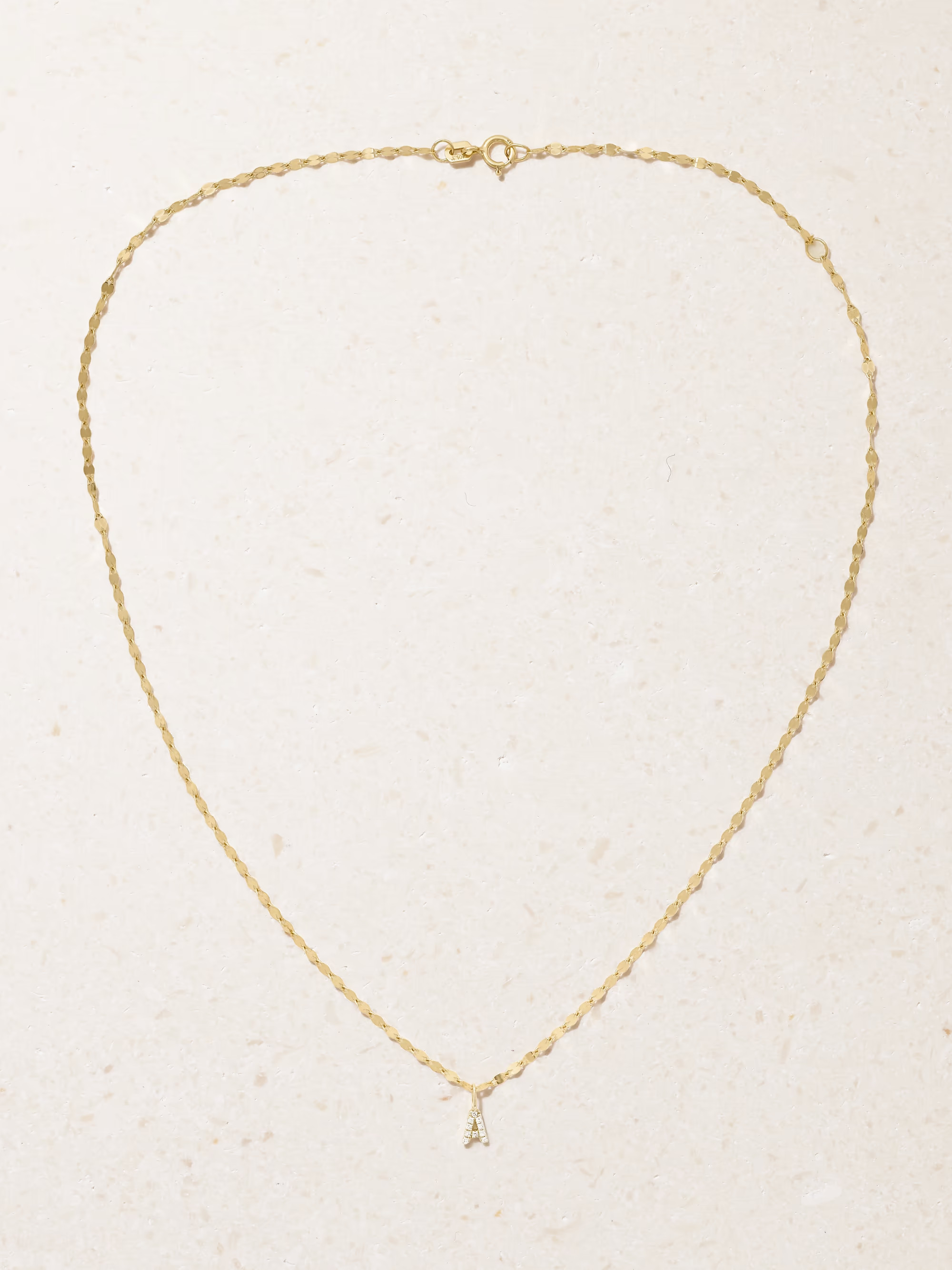 Initial Sparkle gold diamond necklace | NET-A-PORTER (UK & EU)