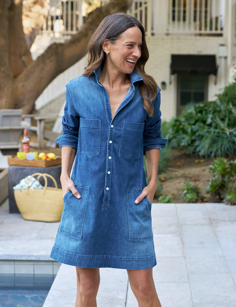 IRELAND DRESS 1984 Wash, Italian Dream™ Light Denim | Frank & Eileen