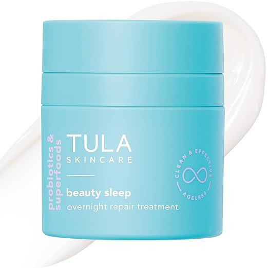 TULA Skin Care Beauty Sleep Overnight Repair Treatment - Anti-Aging, Night Cream, Contains Natura... | Amazon (US)