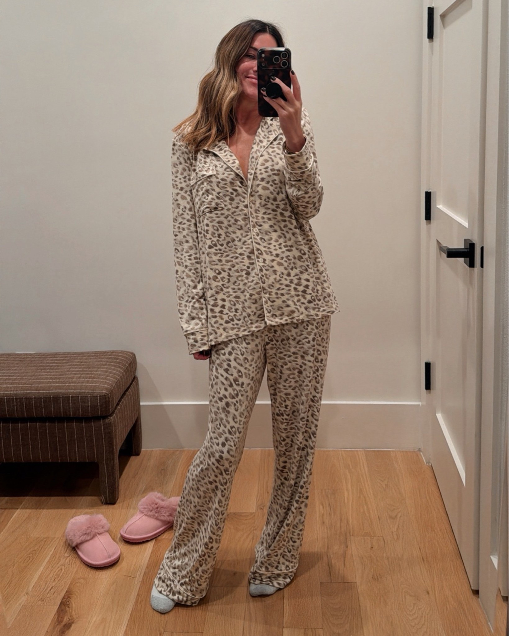 So soft!! $20 pajama set that comes in lots of different patterns! (Wearing size small).