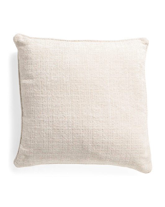 24x24 Woven Chenille Velvet Pillow | TJ Maxx
