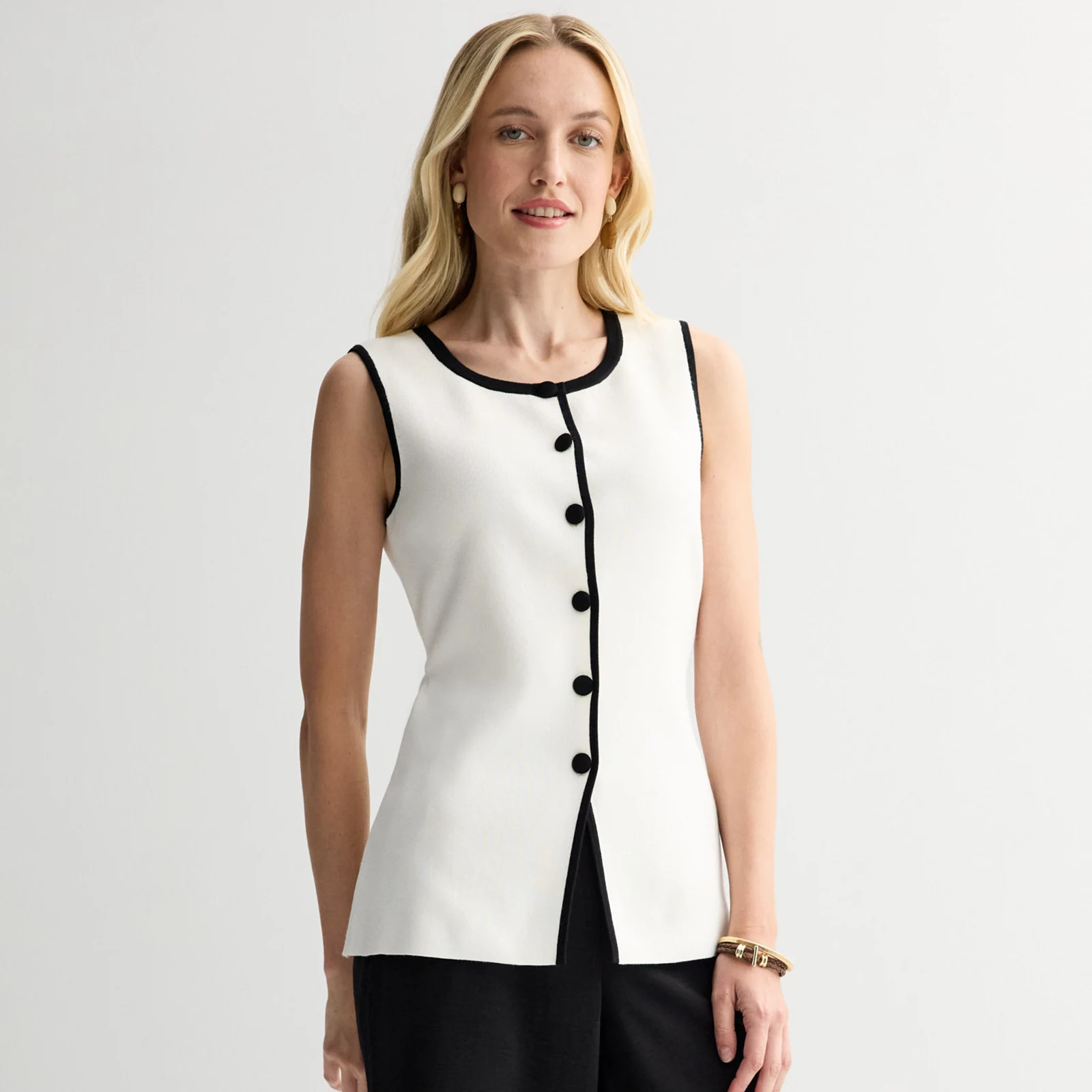 Women's Nine West Crewneck Sweater Vest | Kohl's