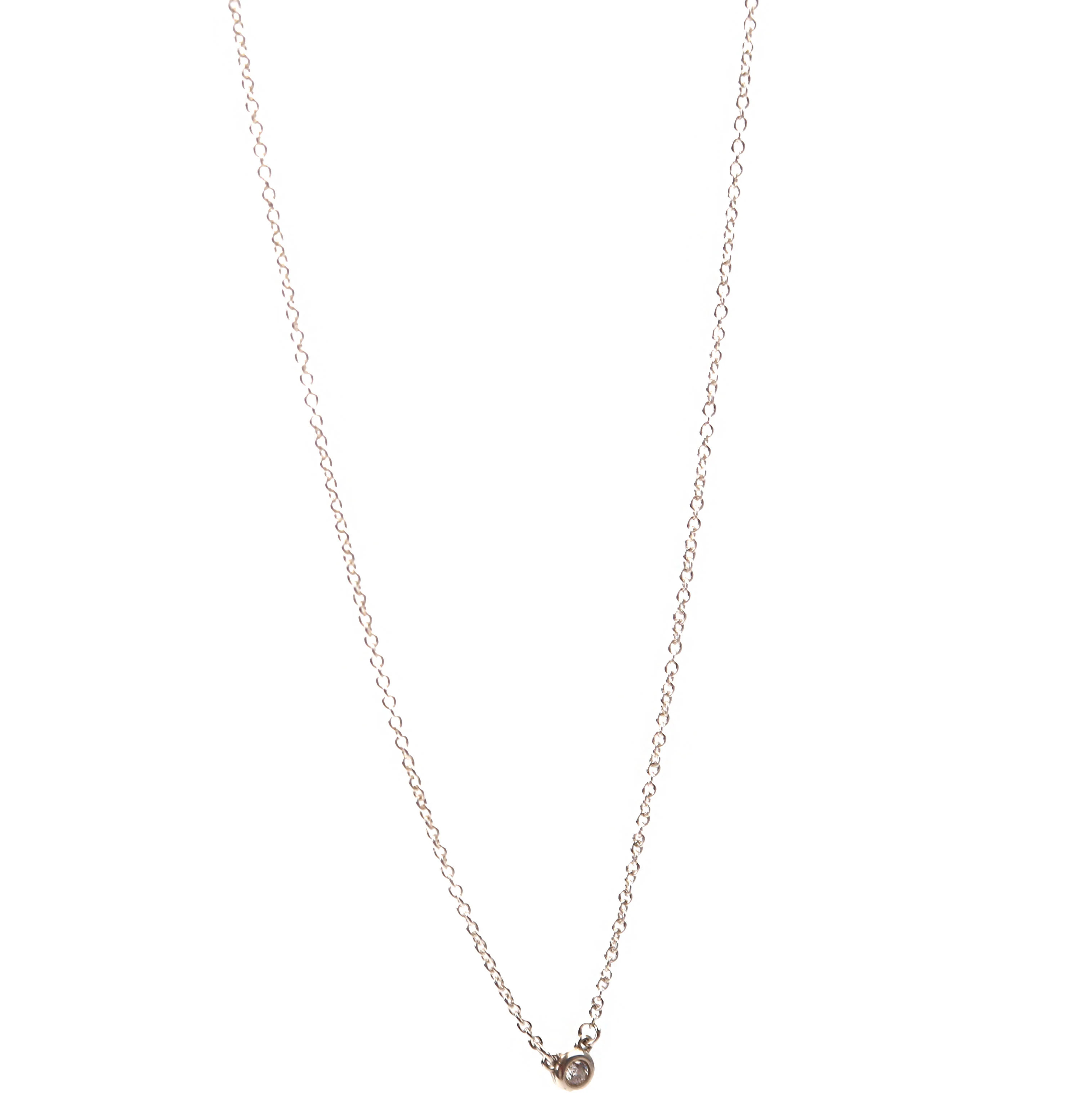 Elsa Peretti Diamonds By The Yard Pendant 925 Silver | Keeks Designer Handbags