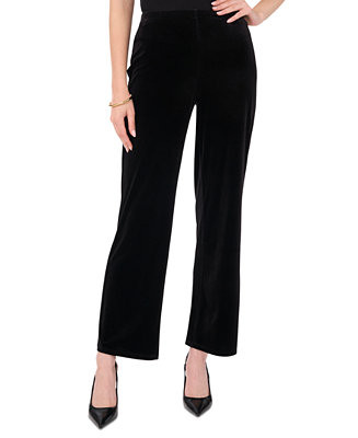 Sam & Jess Women's Velvet Straight-Leg Pull-On Pants - Macy's | Macy's