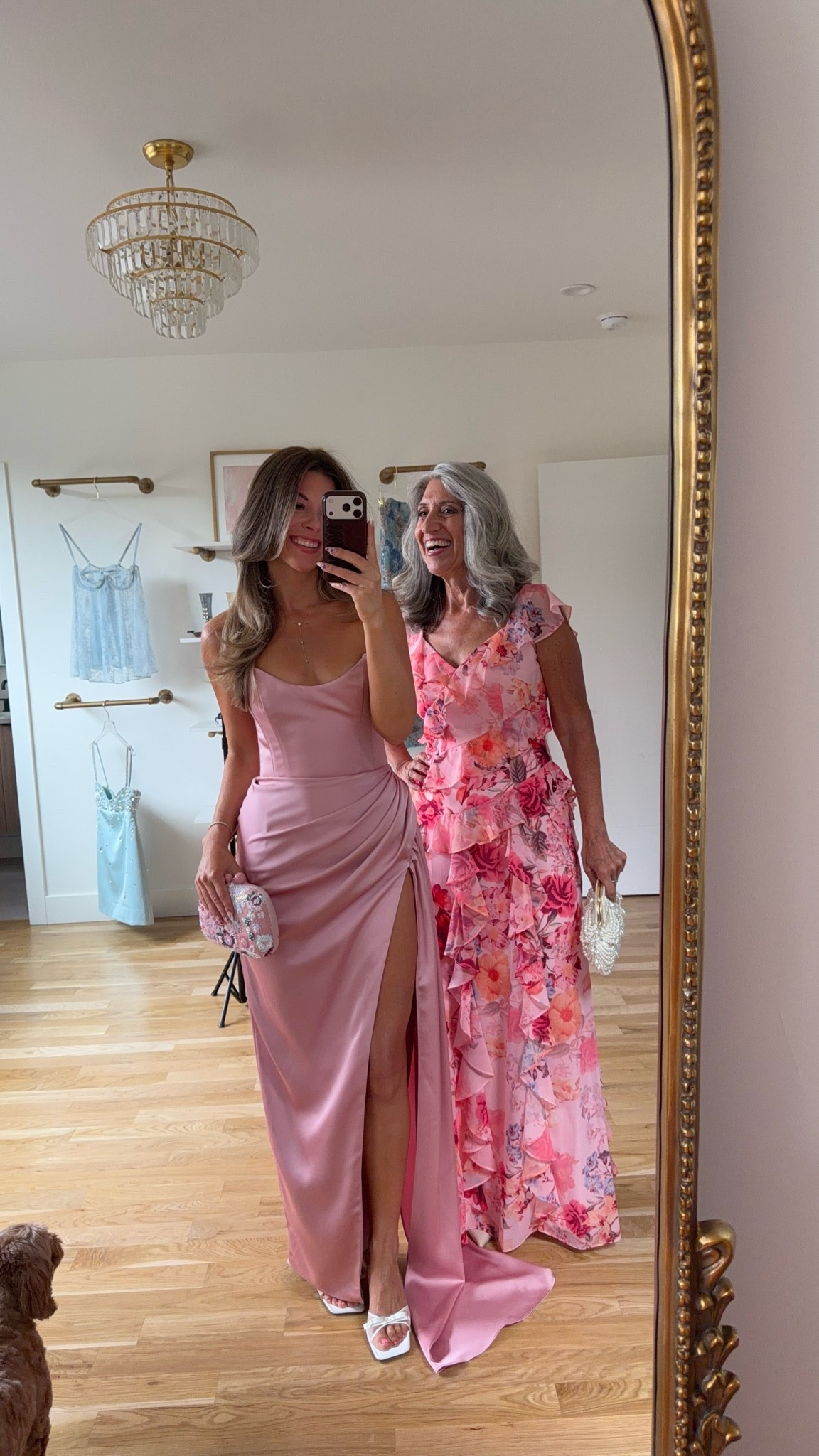 Mom and me wedding guest and formal event dresses! 💍✨

sizing:
i'm 5'4" and typically wear a small/2

mom is 5'4" and typically wears a medium/6.
• pink flutter chiffon dress: 4

Wedding guest
Formal event
Black tie
Floral
Metallic
Pleated
Mother of the bride
Special occasion

#LTKootd #LTKSeasonal #LTKWedding